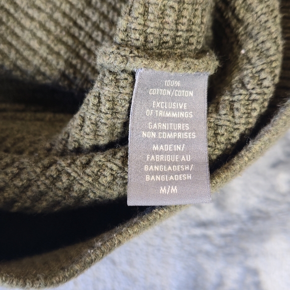 Denver Hayes Full Zip Sweater Size XL Green - Picture 3 of 6